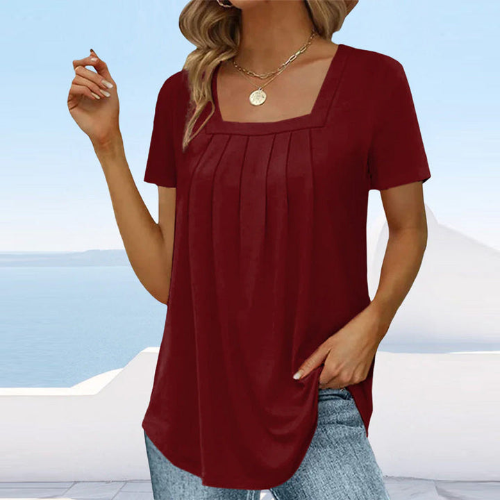 Melinda - Chic Pleated Blouse