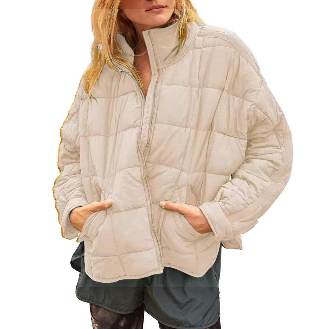 Lucy – Lightweight Compact Zip Puffer Jacket