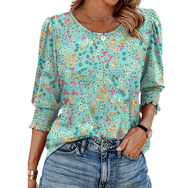 Helena - Elegant Casual Smocked Top