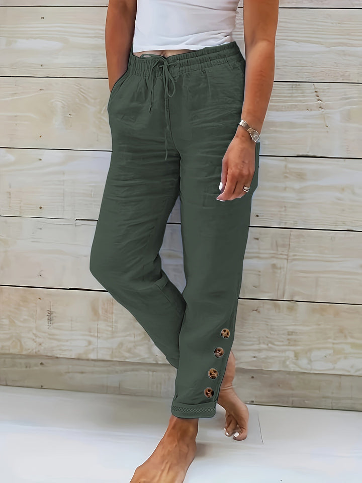 Linnea – Slim Cotton Pants