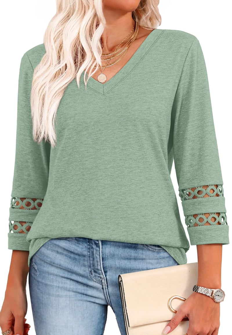 Ruth - Long Sleeve V-Neck Shirt