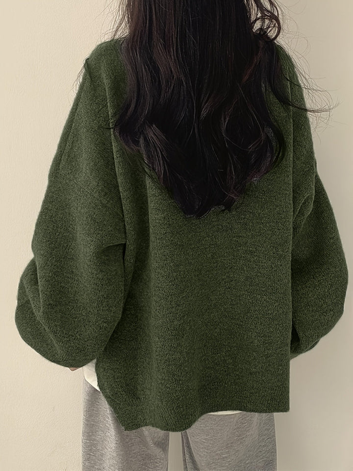 Enisa - Crew Neck Long Sleeve Sweater