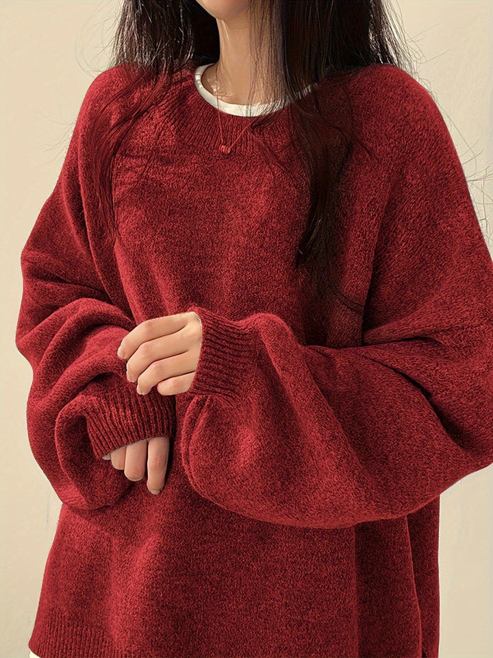 Enisa - Crew Neck Long Sleeve Sweater