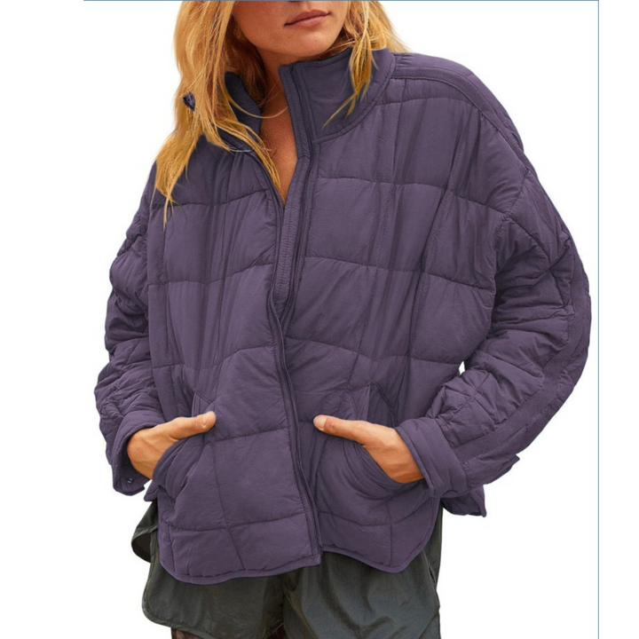 Lucy – Lightweight Compact Zip Puffer Jacket