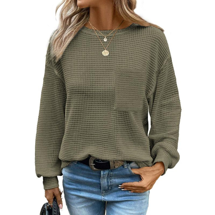 Liora - Cozy Oversized Long Sleeve Blouse
