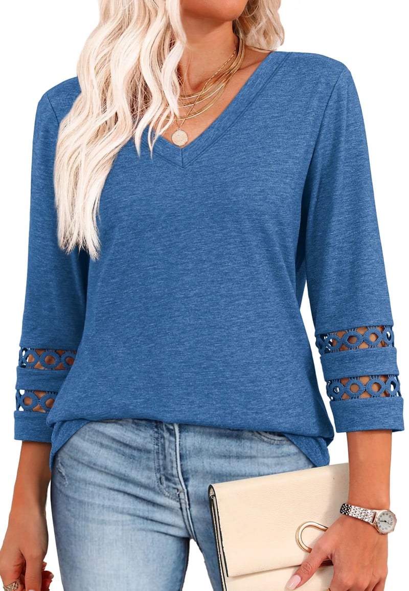 Ruth - Long Sleeve V-Neck Shirt