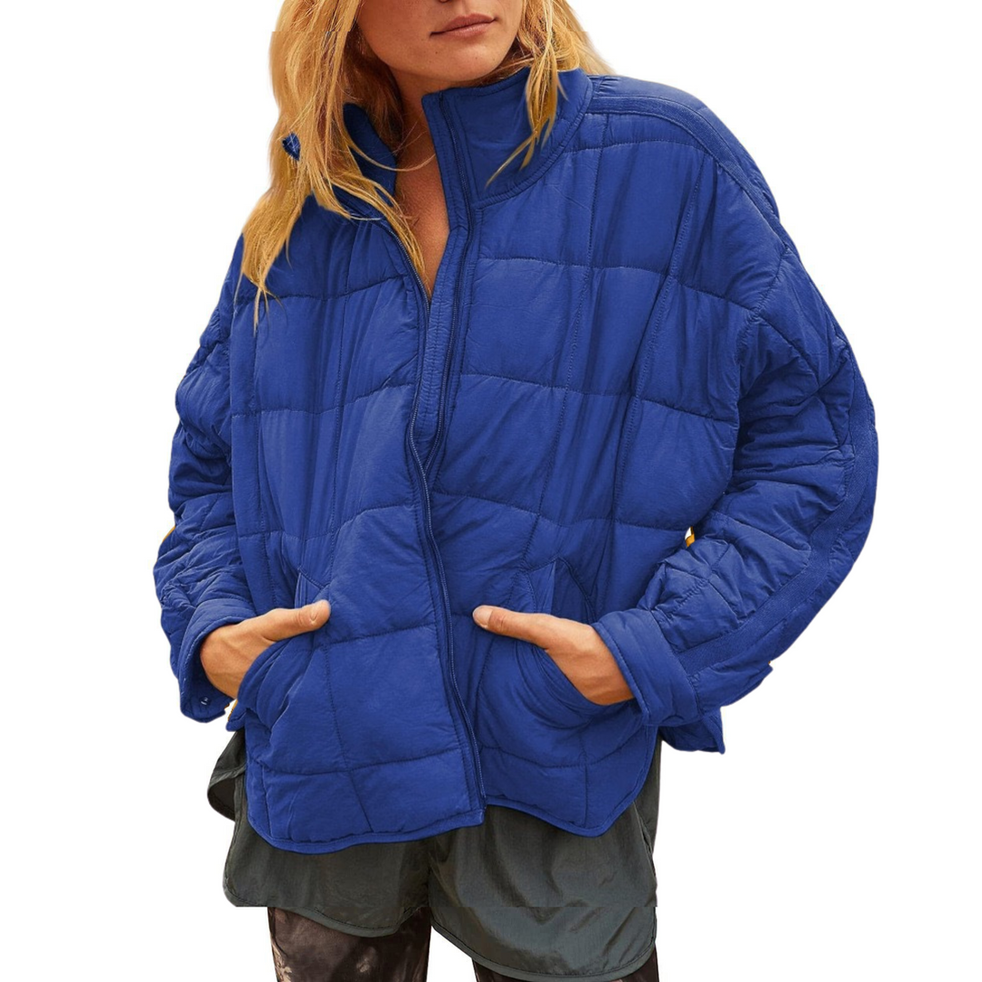 Lucy – Lightweight Compact Zip Puffer Jacket