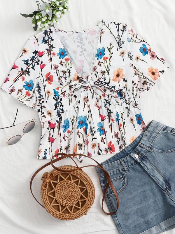 ALTHEA – Casual Summer V-Neck Flowy Top