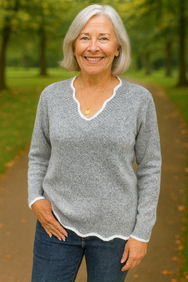 Coleen - Long Sleeve Knitted Sweater