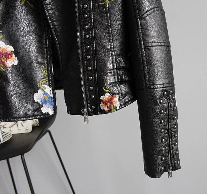 Niki | Black Floral Night Jacket