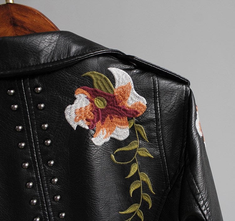 Niki | Black Floral Night Jacket