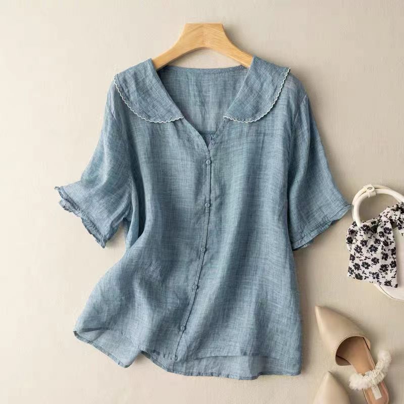 ADELE - CHIC LINEN BLOUSE