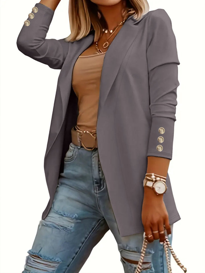 Edina – Casual Long Sleeve Open Front Blazer