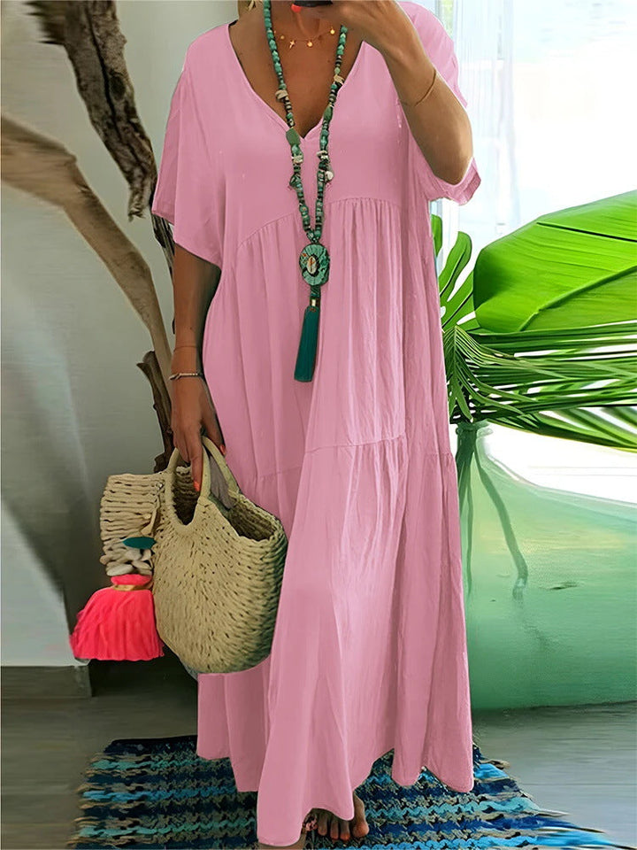 Linnea – Flattering Ruffle Maxi Dress