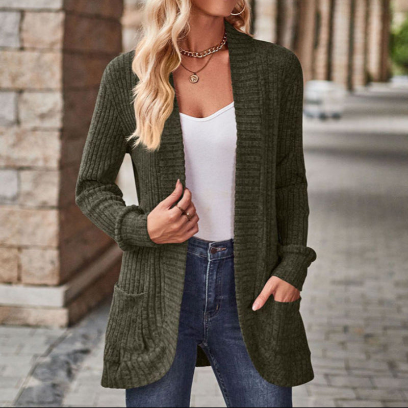 LUCILLE - Cozy Open Front Cardigan