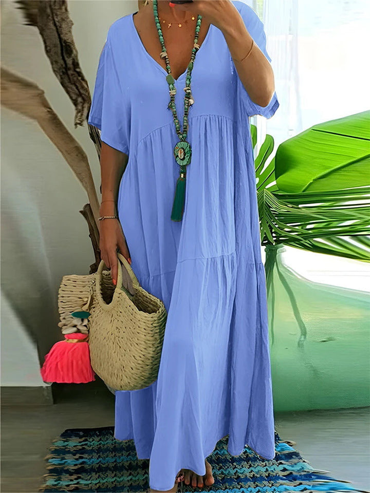 Linnea – Flattering Ruffle Maxi Dress