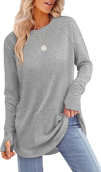 Maira – Effortless Elegance in a Long Sleeve Top