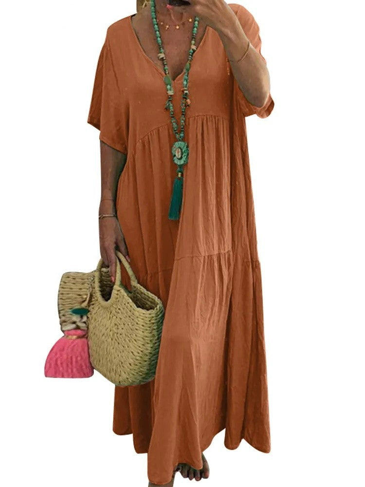 Linnea – Flattering Ruffle Maxi Dress
