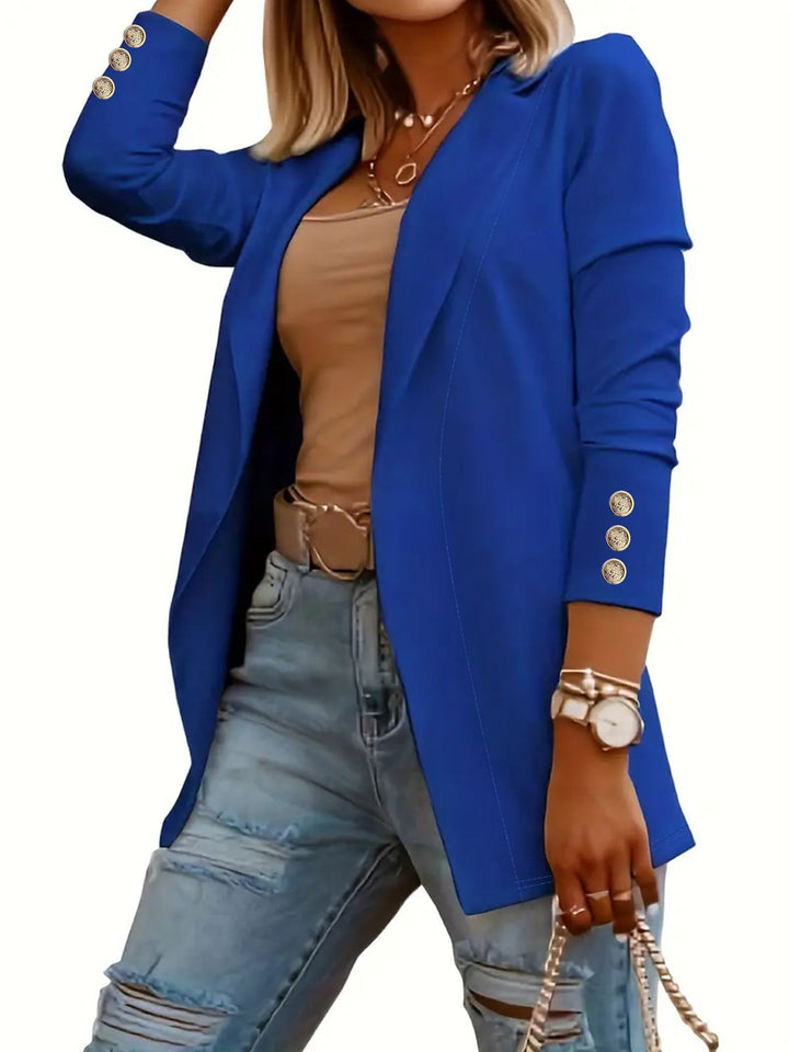Edina – Casual Long Sleeve Open Front Blazer