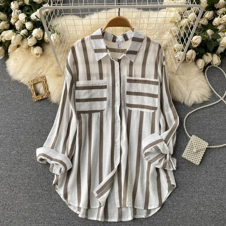 Eira – Striped Button-Up Shirt