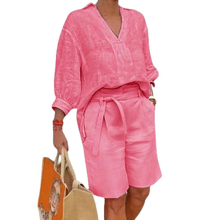 Edina –  Relaxed Two-Piece Set in Cotton-Linen