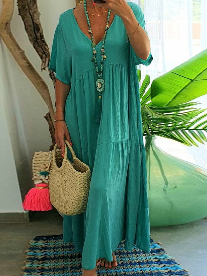 Linnea – Flattering Ruffle Maxi Dress