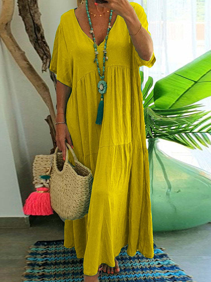 Linnea – Flattering Ruffle Maxi Dress
