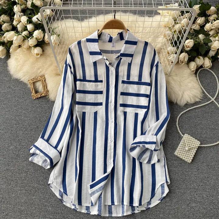 Eira – Striped Button-Up Shirt