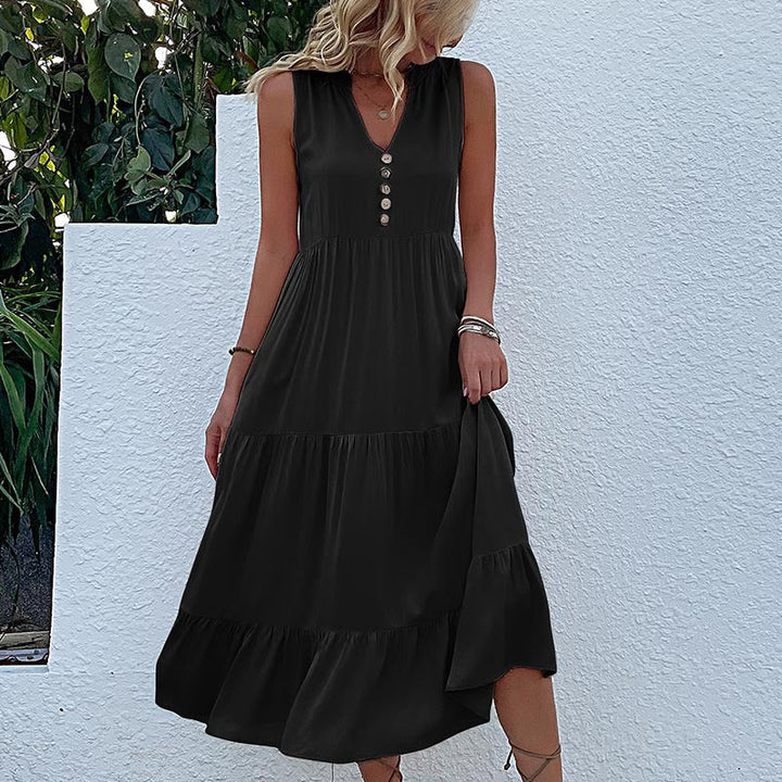 Henriette – Flattering Button Dress for Confidence & Comfort