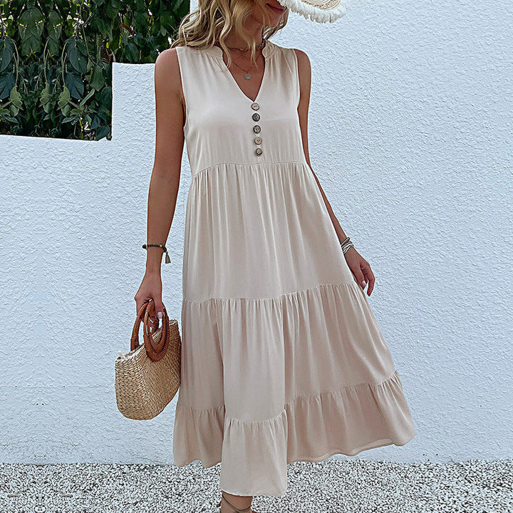 Henriette – Flattering Button Dress for Confidence & Comfort