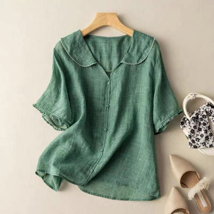 ADELE - CHIC LINEN BLOUSE