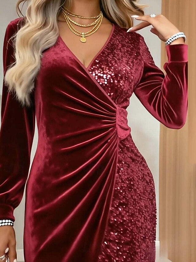 Odessa - Velvet Sequin Dress