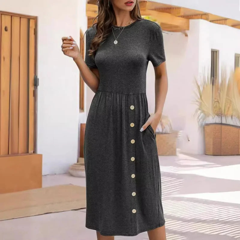 Helen – Flattering Summer Dress for Mature Comfort