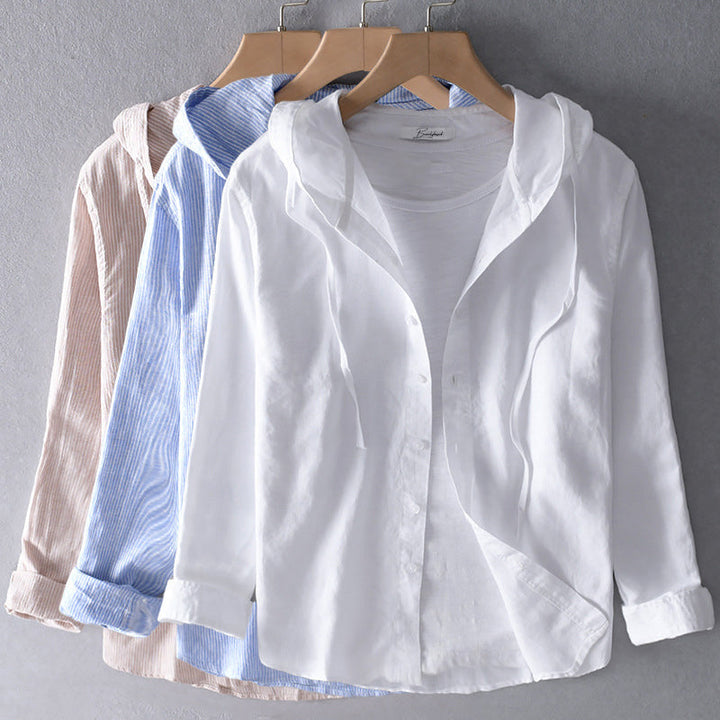 Miranda - Lightweight hooded blouse