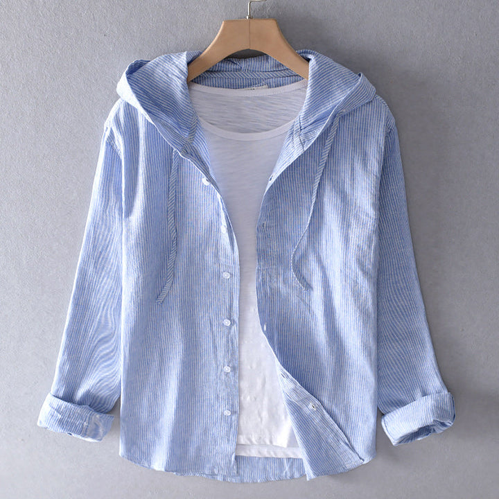 Miranda - Lightweight hooded blouse