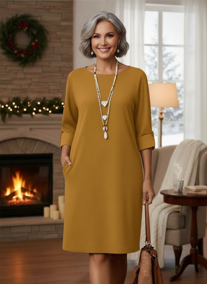 Lurielle - Stylish Belly Covering Dress