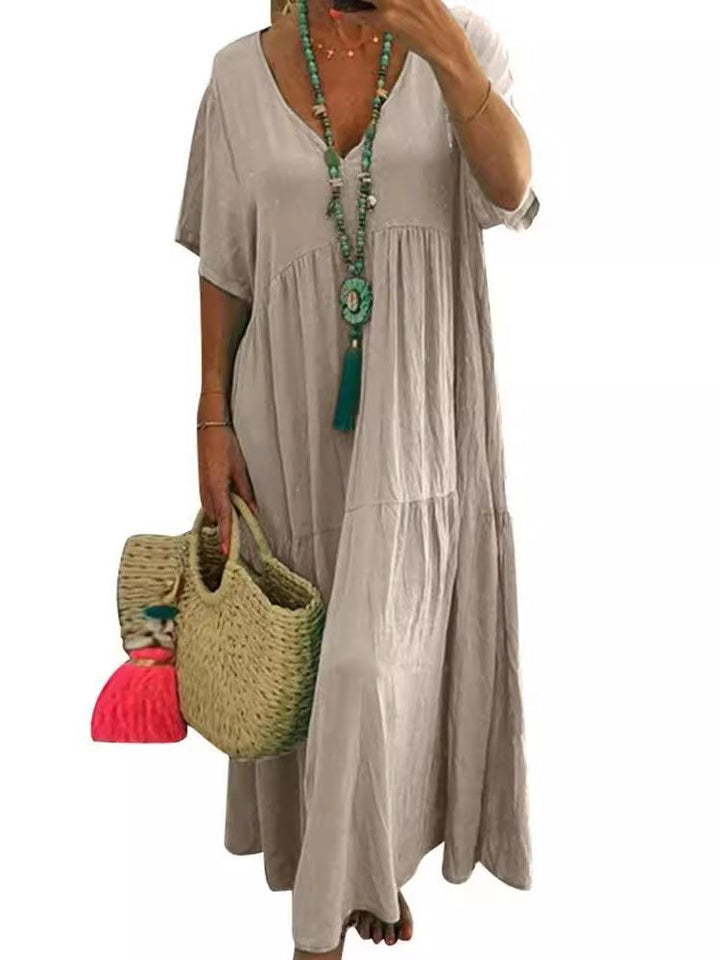 Linnea – Flattering Ruffle Maxi Dress