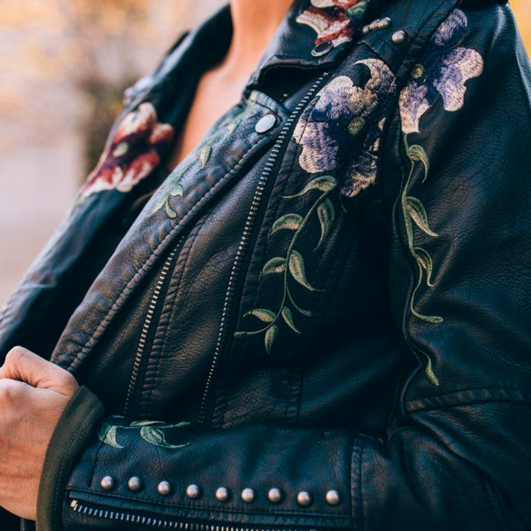 Niki | Black Floral Night Jacket