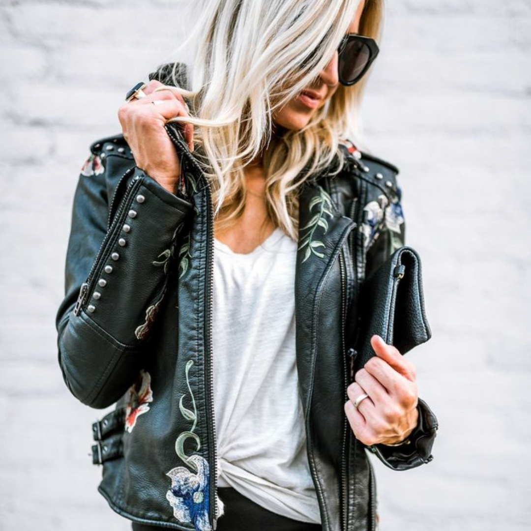 Niki | Black Floral Night Jacket