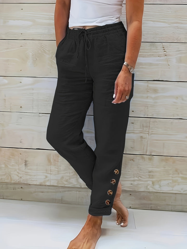 Linnea – Slim Cotton Pants