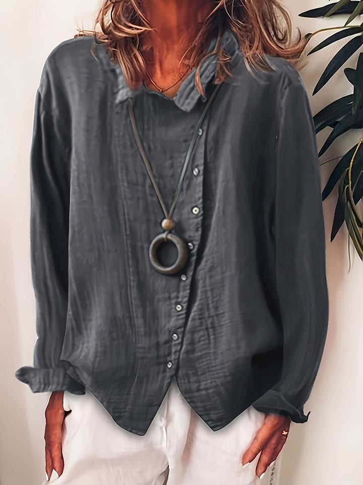 Paige – Long Sleeve Cotton Shirt