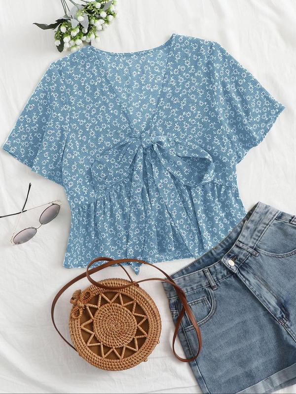 ALTHEA – Casual Summer V-Neck Flowy Top