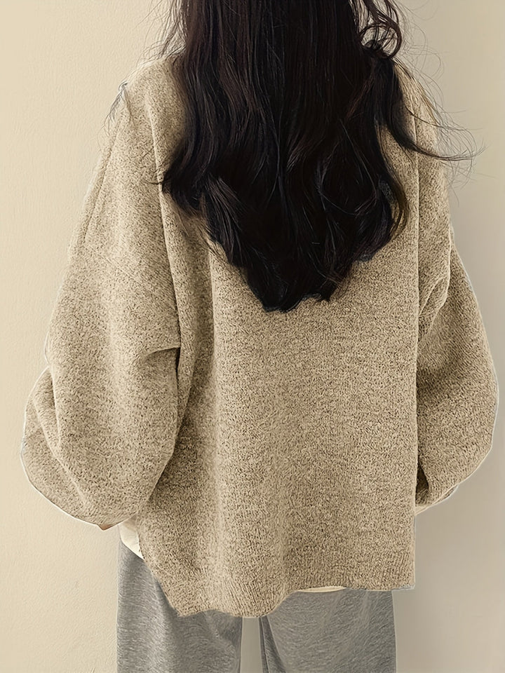 Enisa - Crew Neck Long Sleeve Sweater