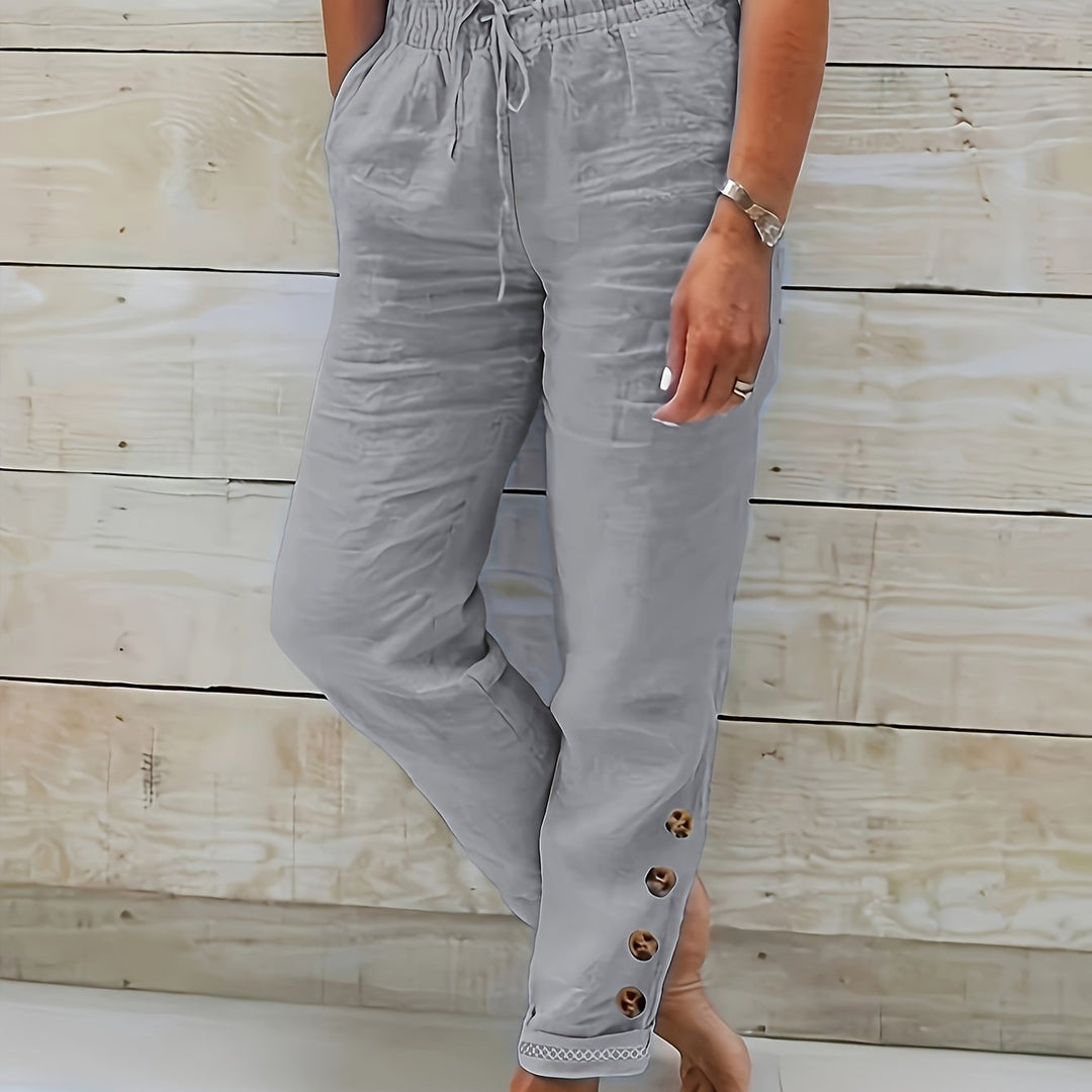 Linnea – Slim Cotton Pants