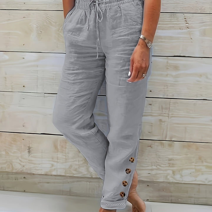 Linnea – Slim Cotton Pants