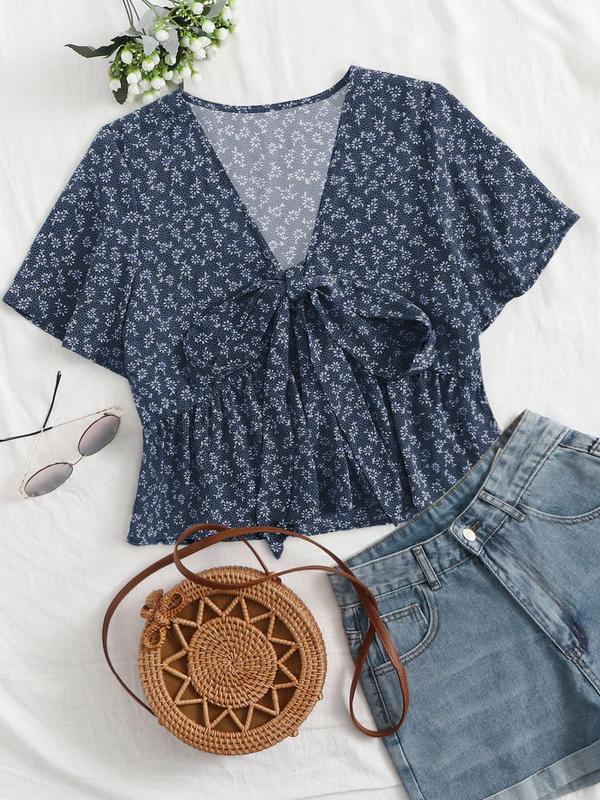 ALTHEA – Casual Summer V-Neck Flowy Top