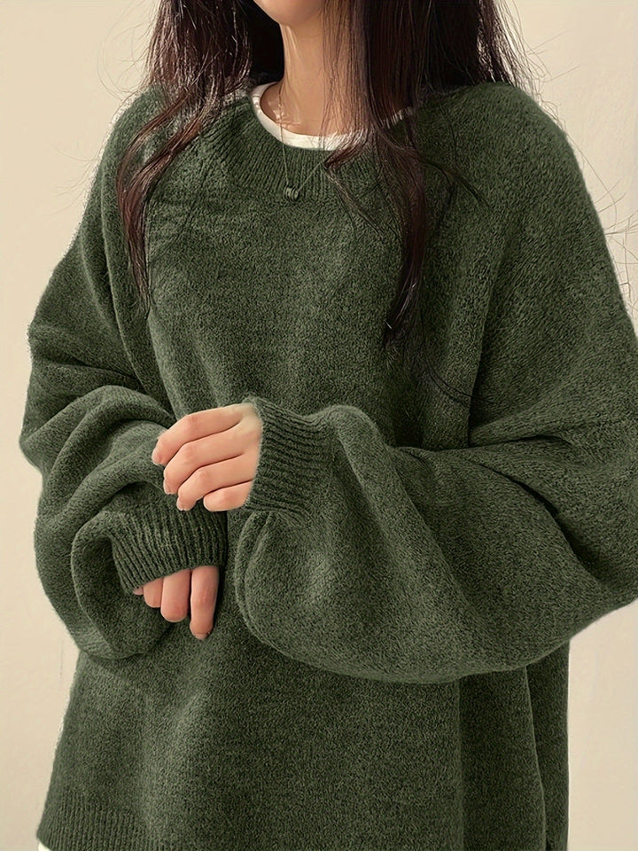 Enisa - Crew Neck Long Sleeve Sweater