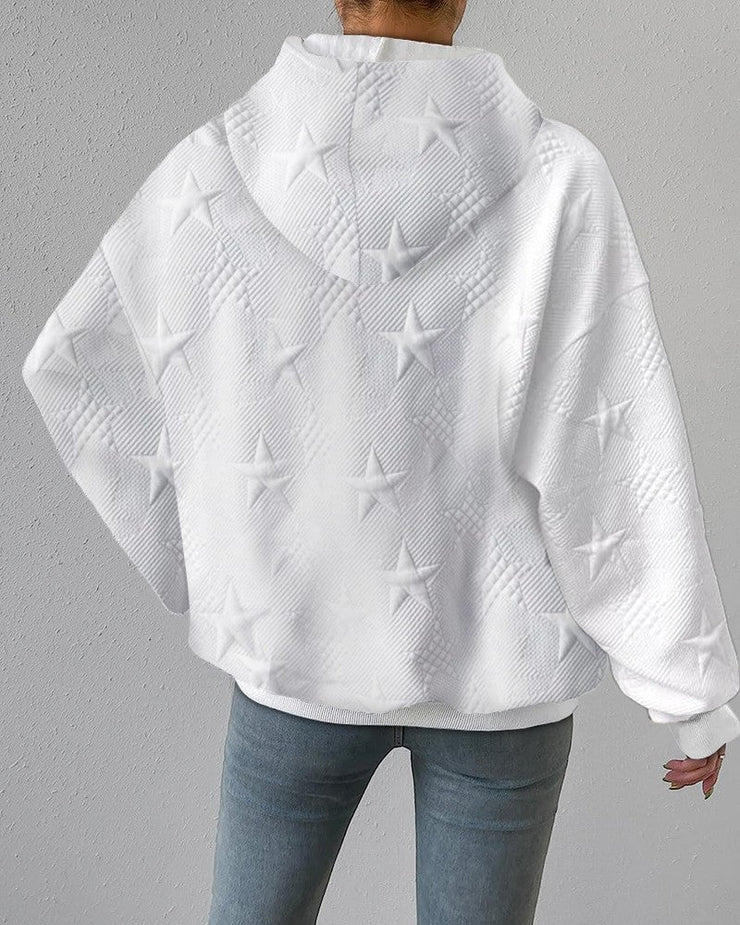 Sharon – Timeless Hoodie with Star Detailing