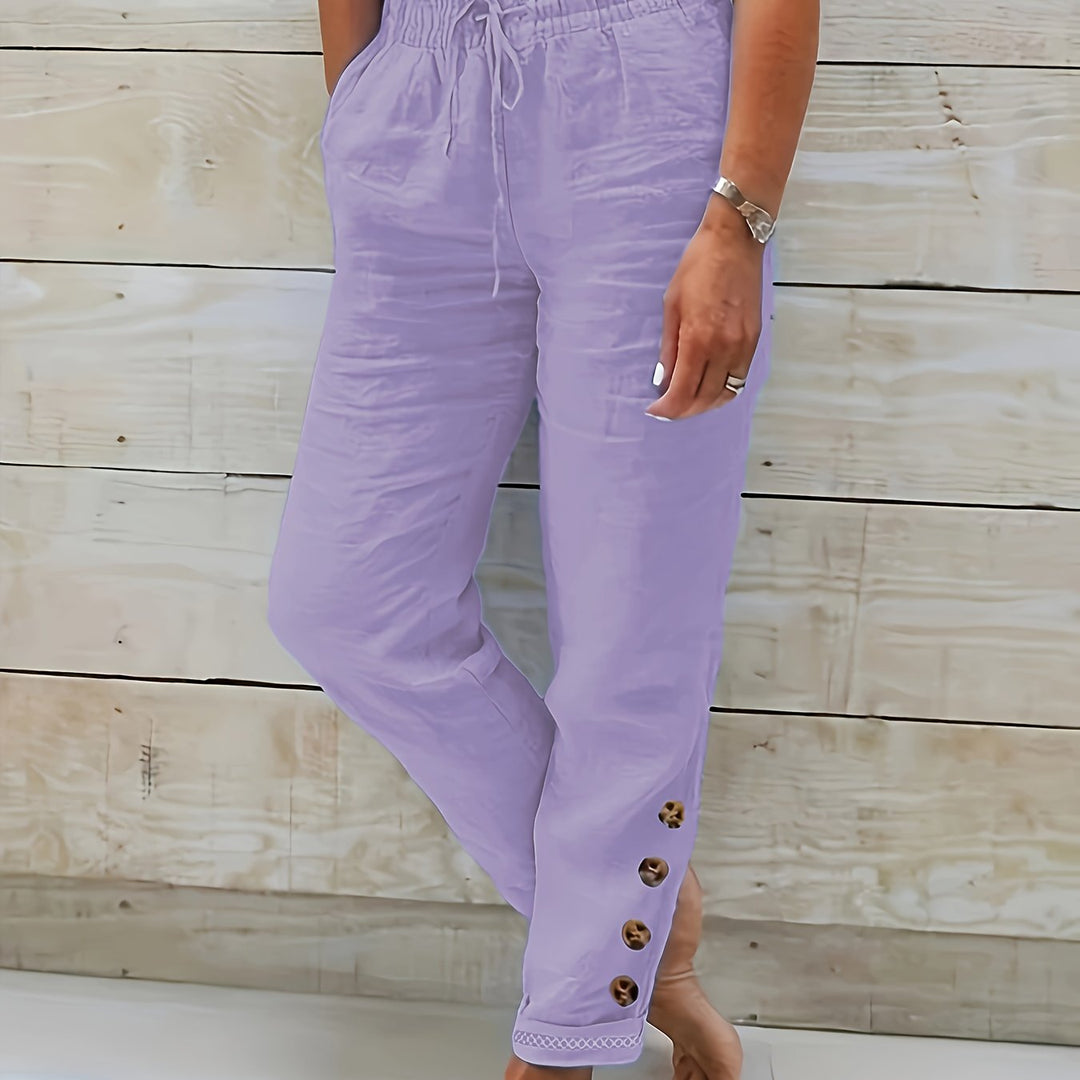 Linnea – Slim Cotton Pants