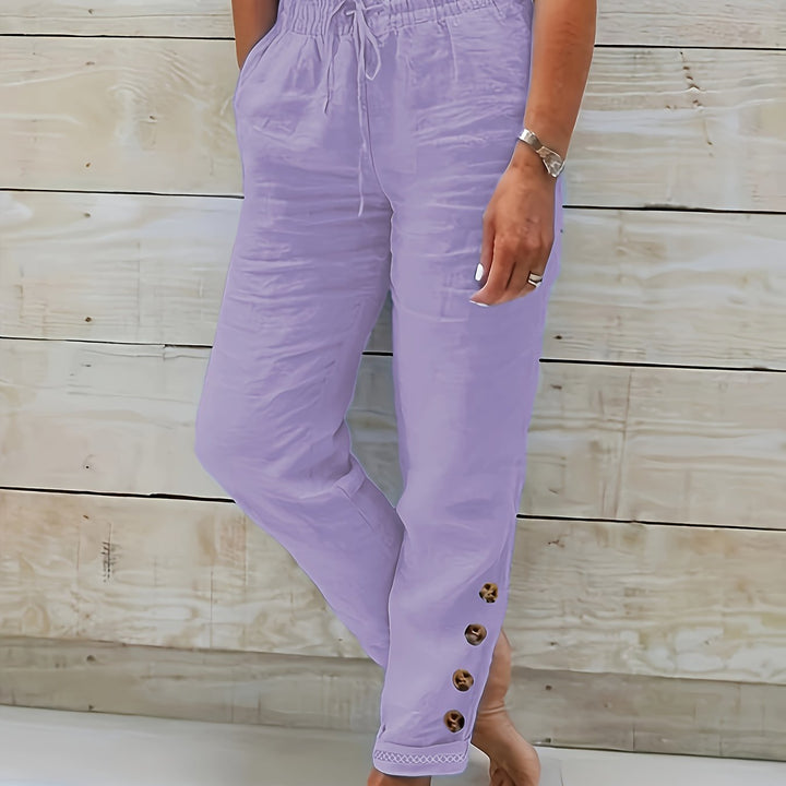 Linnea – Slim Cotton Pants